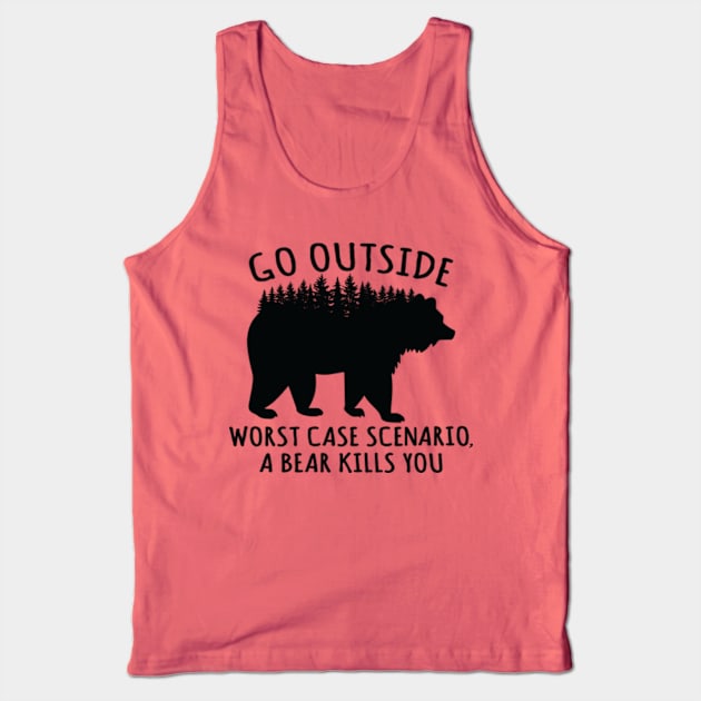 Bear Tank Top by Polahcrea